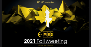 Congratulations to Luca for his talk to e-MRS Fall Meeting 2021!